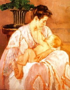 Cassatt - Mother Breastfeeding, Shining Light Prenatal Education, Pittsburgh