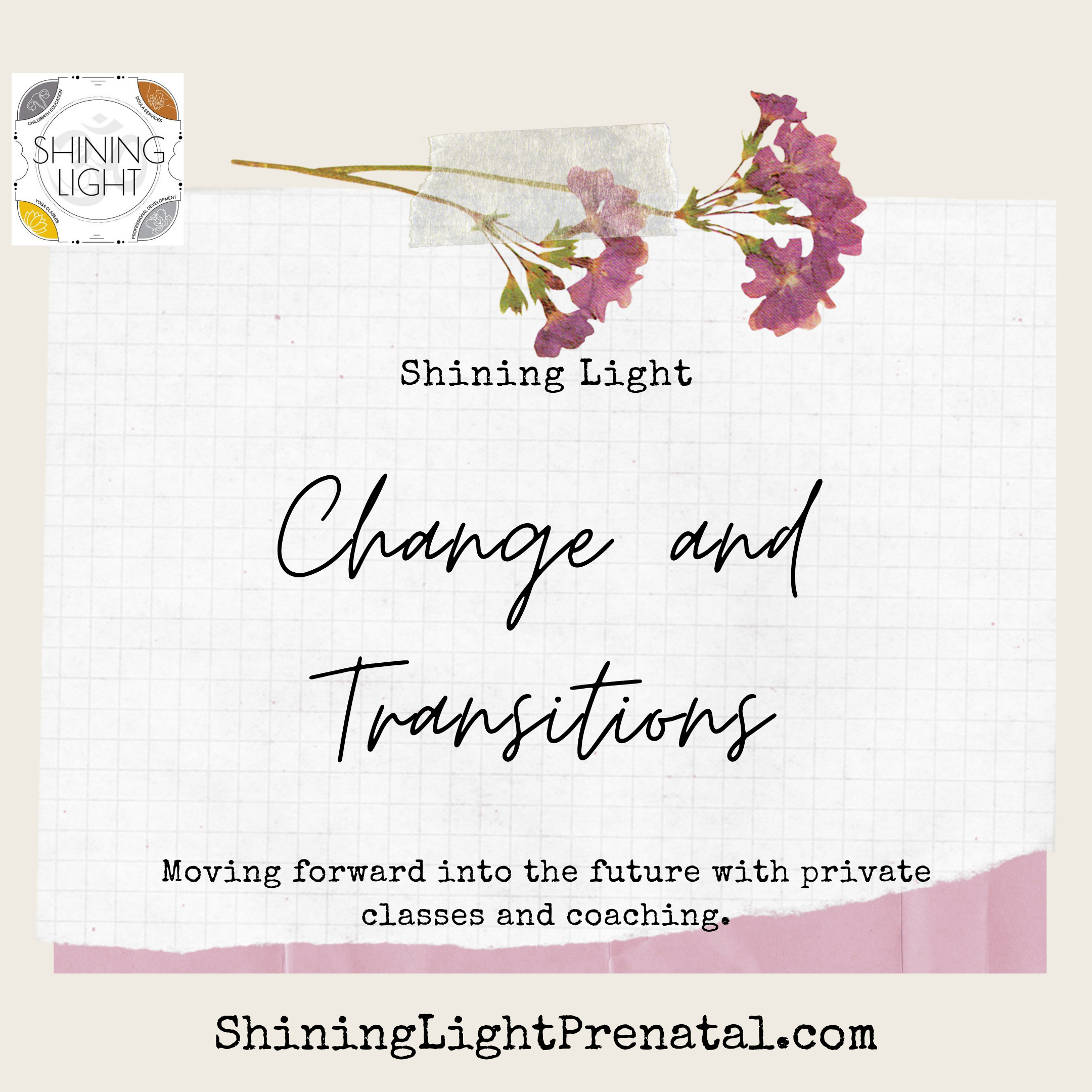 Private Childbirth Classes, and Other Changes to Shining Light